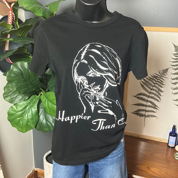 billie eilish Tops - Billie Eilish Happier Than Ever Graphic T Shirt